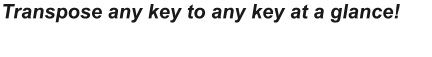Transpose any key to any key at a glance!