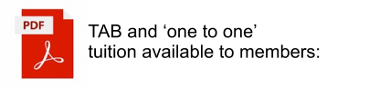 TAB and ‘one to one’ tuition available to members: