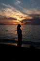 Person on beach