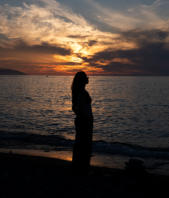 Person on beach