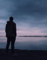 man on beach